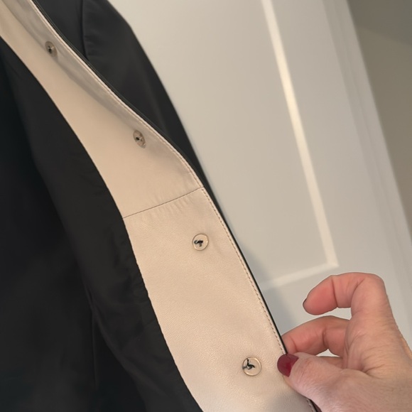 Dana Buchman Black Leather Jacket - Picture 4 of 4